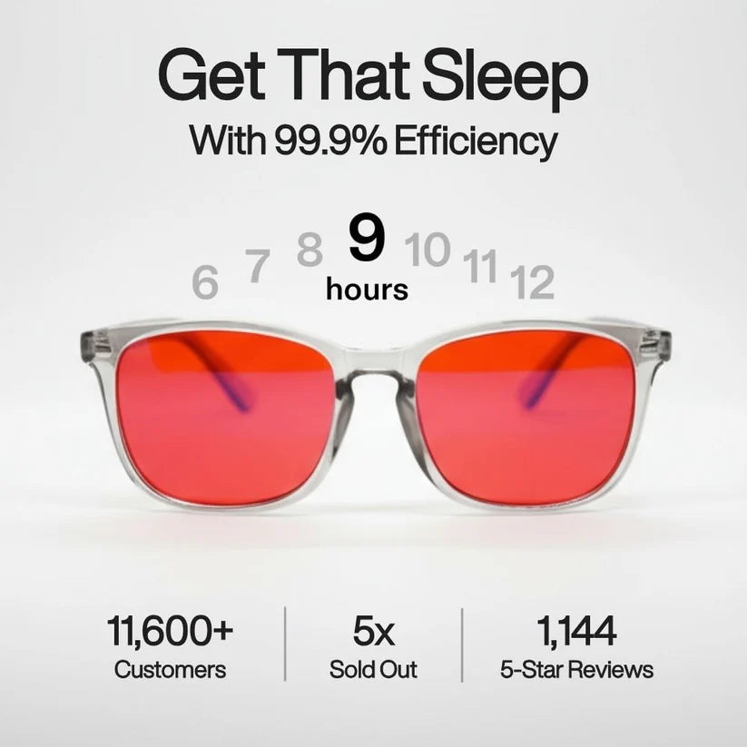 Flow State Unisex Red Lens Blue Light Glasses (SHINU)