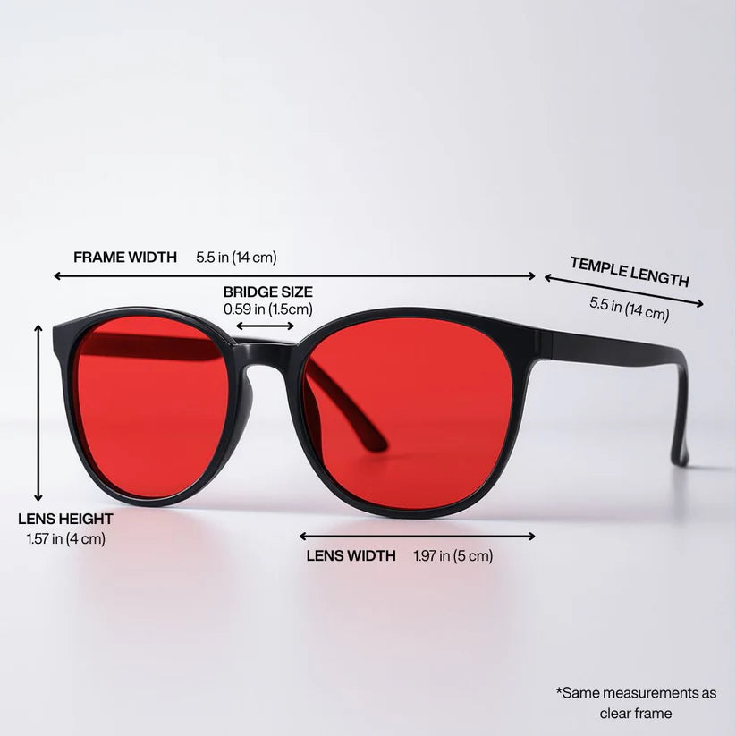 Flow State Unisex Red Lens Blue Light Glasses (SHINU)