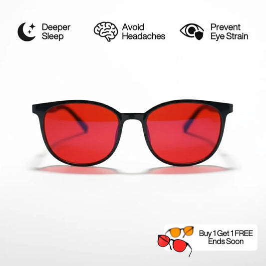 Flow State Unisex Red Lens Blue Light Glasses (SHINU)
