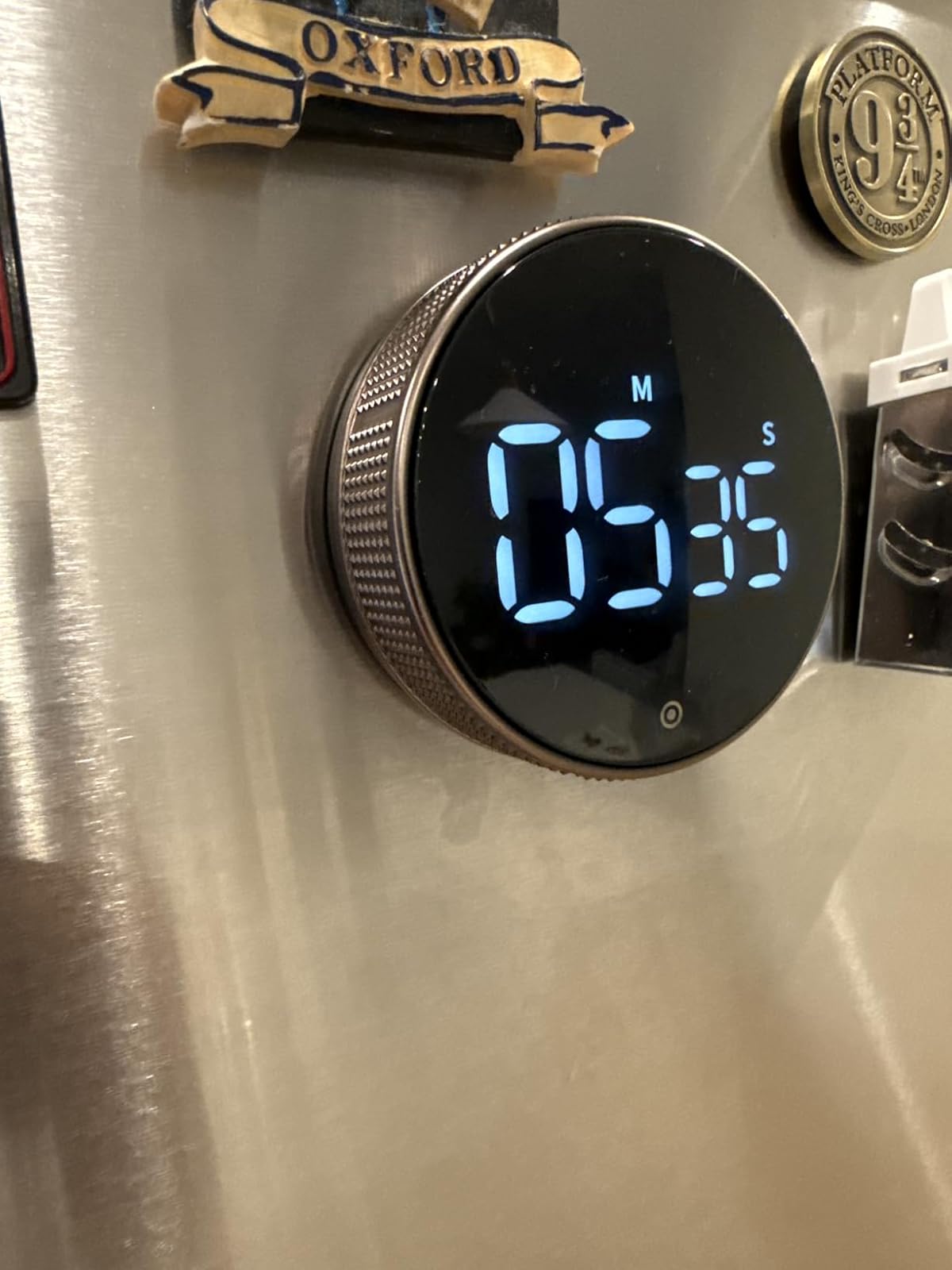 Volux timer on fridge